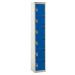 Express Lockers - 6 Compartments - Dark Blue Doors