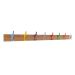 School Coat Rail - 8 Hooks - 1800mm
