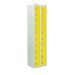 Personal Effects Locker - 20 Compartment - Yellow Doors - H.1800 W.450 D.380